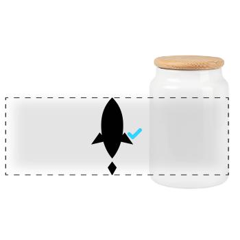 Ship it (after tests pass) – Developer CI/CD - Panorama Keksdose mit Holzdeckel - Weiß - Vorne