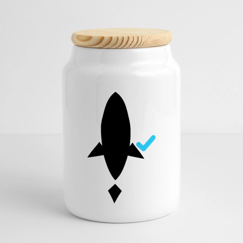 Ship it (after tests pass) – Developer CI/CD Panorama Keksdose mit Holzdeckel