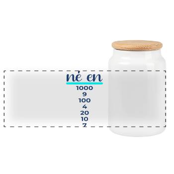 Né en 1997 - Homme Anniversaire France - Boîte à biscuits avec couvercle en bois - blanc - Devant