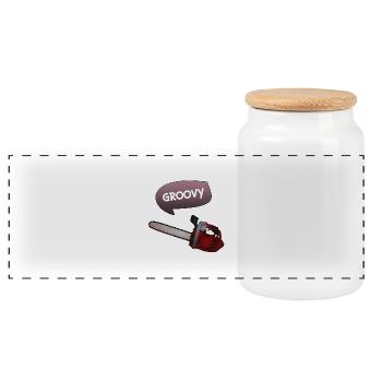 Evil dead - Groovy chains - Panoramic Cookie Jar with Wooden Lid - white - Front