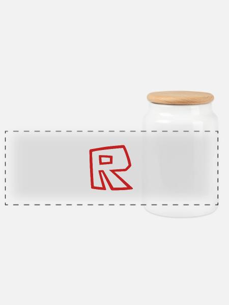 Roblox - Panoramic Cookie Jar with Wooden Lid - white