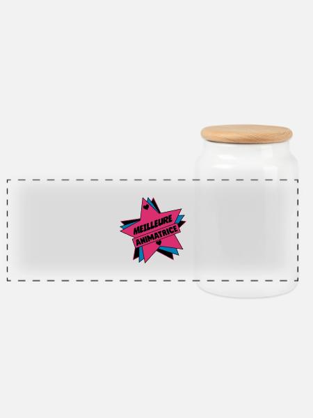 Animateur / Animatrice / Animator / Animador / No - Panorama Keksdose mit Holzdeckel - Weiß