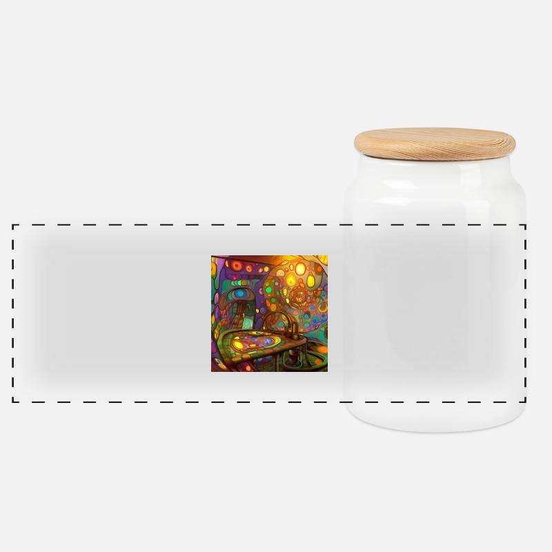 wonder 1672490191840 - Panorama Keksdose mit Holzdeckel - Weiß