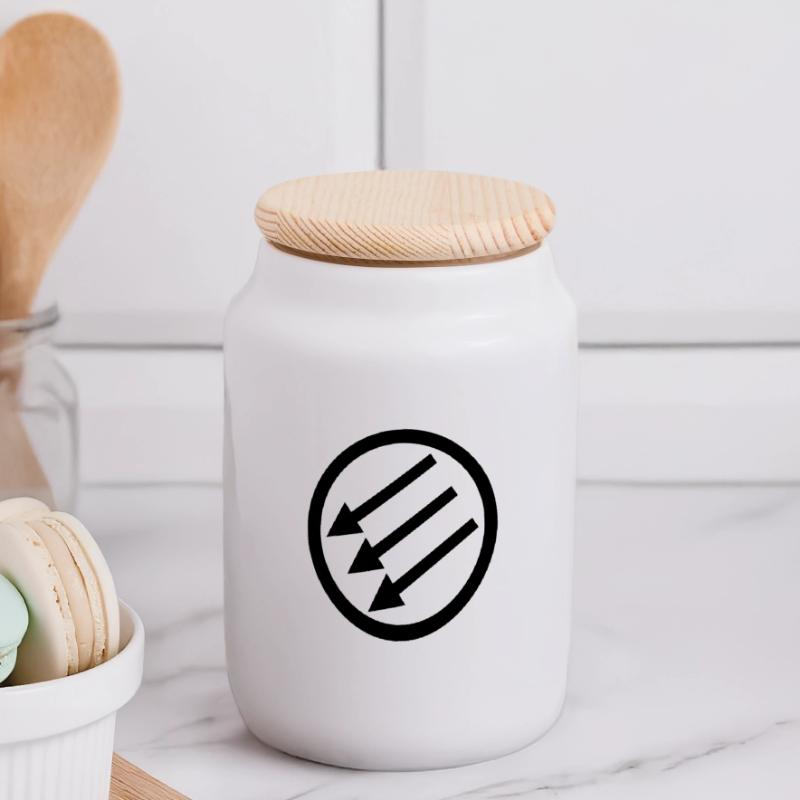 Järnfronten / Eiserne Front / Iron Front Boîte à biscuits avec couvercle en bois