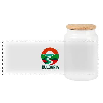 Bulgaria Pride – Feiern Sie die Schönheit Bulgariens - Panorama Keksdose mit Holzdeckel - Weiß - Vorne