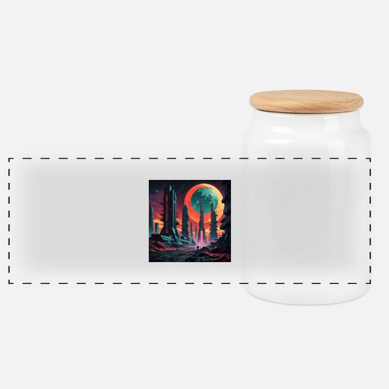 1751541452878 - Panorama Keksdose mit Holzdeckel - Weiß