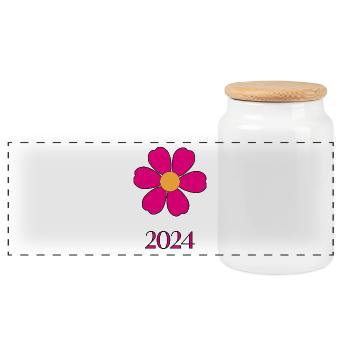 NOËL. ANNEE. ANNIVERSAIRE. RETRAITE. PAPA. MAMAM. - Boîte à biscuits avec couvercle en bois - blanc - Devant
