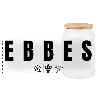 Ebbes - Panorama Keksdose mit Holzdeckel - Weiß - Vorne