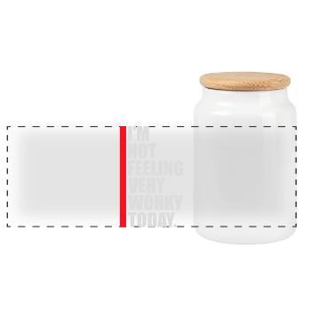 Je ne me sens pas très worky aujourd’hui Faul Arbeit humour - Boîte à biscuits avec couvercle en bois - blanc - Devant