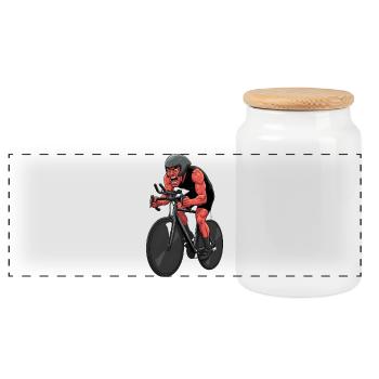 Vélo de route Vélo Vélo Sport Vélo VTT - Boîte à biscuits avec couvercle en bois - blanc - Devant
