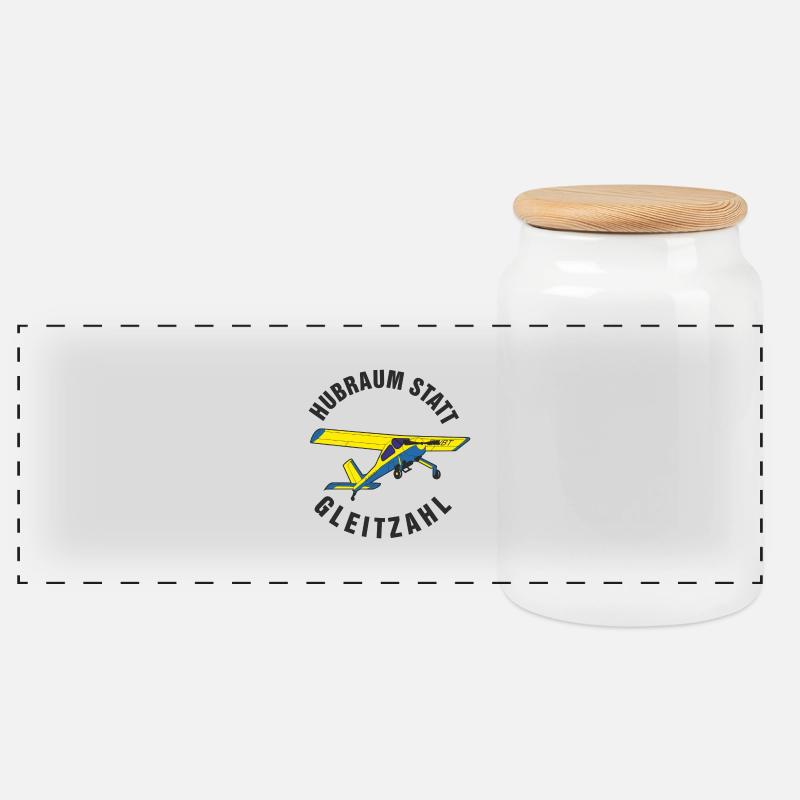 Déplacement à la place de glisse - Boîte à biscuits avec couvercle en bois - blanc