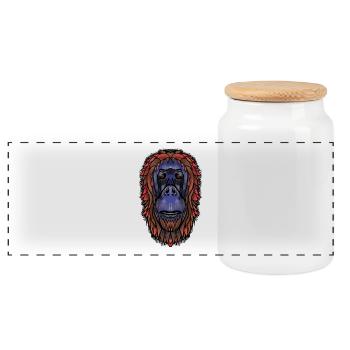 Butler par Jon Ball - Boîte à biscuits avec couvercle en bois - blanc - Devant