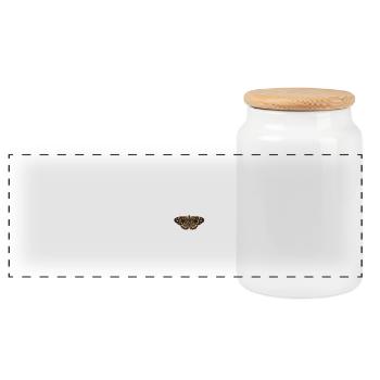 Butterflies: The Forest Board Game - Panoramic Cookie Jar with Wooden Lid - white - Front