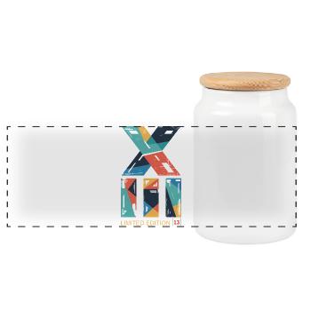 Edition Limitée Roman XIII 13 Ans Anniversaire - Boîte à biscuits avec couvercle en bois - blanc - Devant