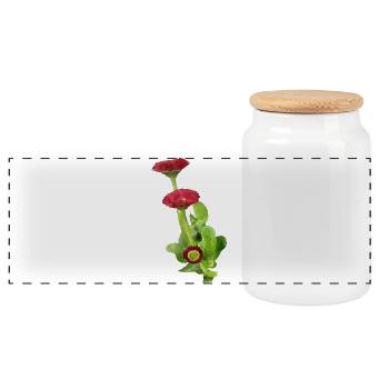 Tausendschoen - Boîte à biscuits avec couvercle en bois - blanc - Devant