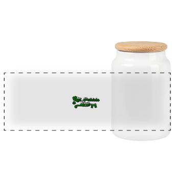 St. Patrick's Day: Drink, Dance, Celebrate - Panoramic Cookie Jar with Wooden Lid - white - Front