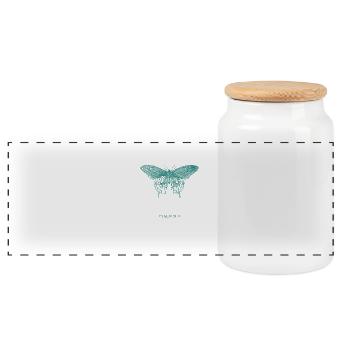 Citation chrétienne verset biblique Religieux - Boîte à biscuits avec couvercle en bois - blanc - Devant