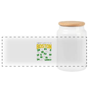 LEGENDS ARE BORN IN BOSTON - BASKET - Panoramic Cookie Jar with Wooden Lid - white - Front