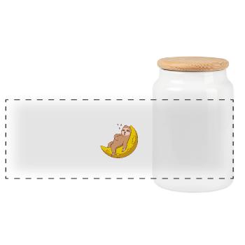 puis attendre1 plan de travail 1 copie - Boîte à biscuits avec couvercle en bois - blanc - Devant