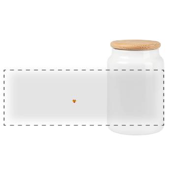 J’aime Madrid Statue De La Liberté Espagne Drapeau Coeur - Boîte à biscuits avec couvercle en bois - blanc - Devant