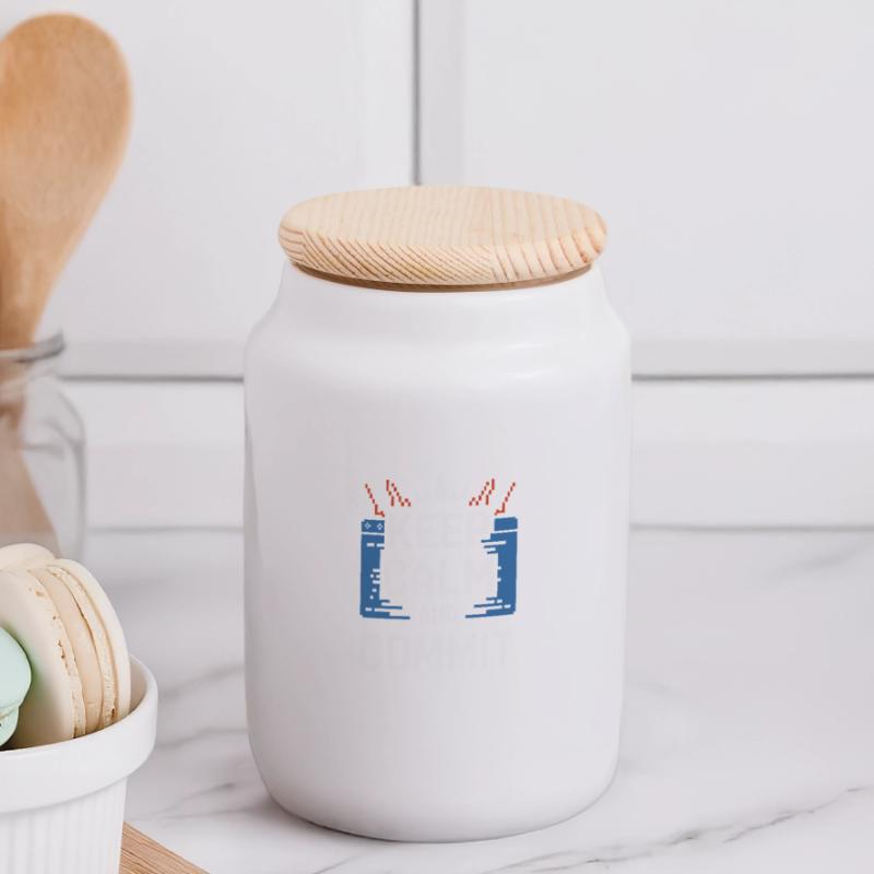 Codieren Von Ninja Programmer Debugging Master Panorama Keksdose mit Holzdeckel