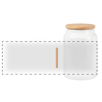 2005 Vintage Retro Cadeau D’anniversaire - Boîte à biscuits avec couvercle en bois - blanc - Devant