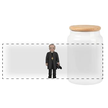 Nathan Söderblom - Boîte à biscuits avec couvercle en bois - blanc - Devant