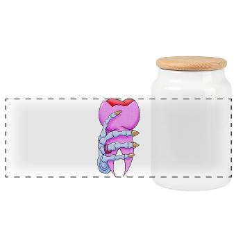Sweet Tooth - Panorama Keksdose mit Holzdeckel - Weiß - Vorne