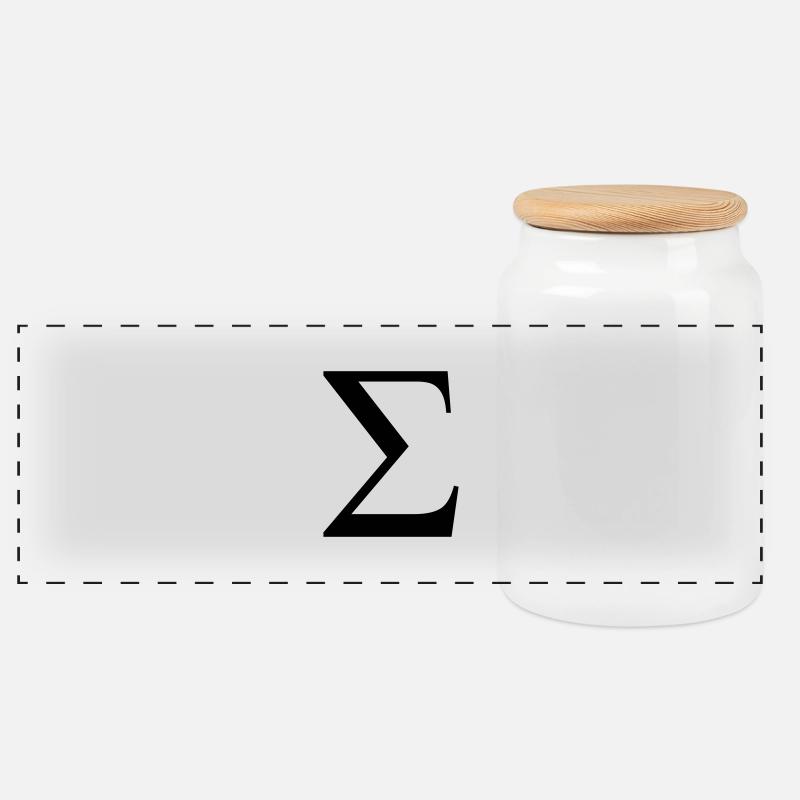 sigma greek - Panorama Keksdose mit Holzdeckel - Weiß