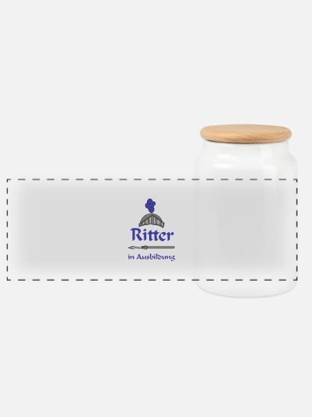 Ritter - Panorama Keksdose mit Holzdeckel - Weiß