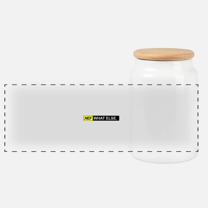 . NEF quoi d'autre - Boîte à biscuits avec couvercle en bois - blanc