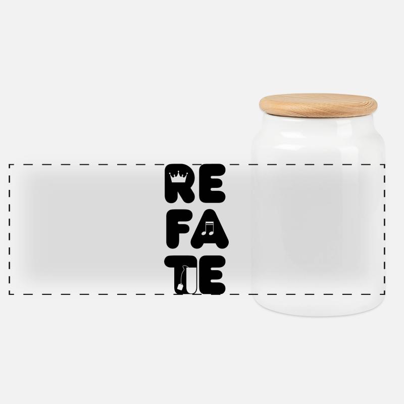 Refate - Bring yourself round - Panorama Keksdose mit Holzdeckel - Weiß