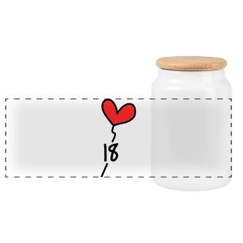 ANNIVERSAIRE. HAPPY BIRTHDAY. JOYEUX ANNIVERSAIRE. - Boîte à biscuits avec couvercle en bois - blanc - Devant