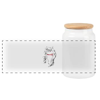 Knight Rider - Panoramic Cookie Jar with Wooden Lid - white - Front
