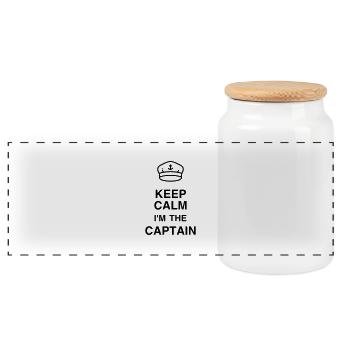 Sailor / Seaman / Seemann / Marin / Marine - Panoramic Cookie Jar with Wooden Lid - white - Front