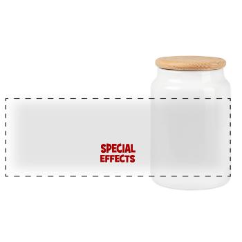 Special EffectsPferd - Panorama Keksdose mit Holzdeckel - Weiß - Vorne