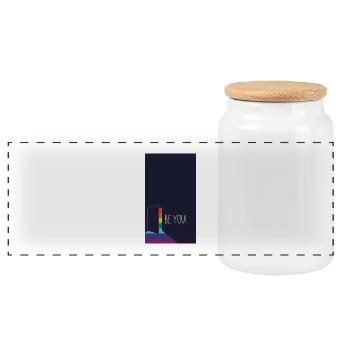Be You LGBTQ Pride Shirt – Rainbow Self Love Desig - Panorama Keksdose mit Holzdeckel - Weiß - Vorne