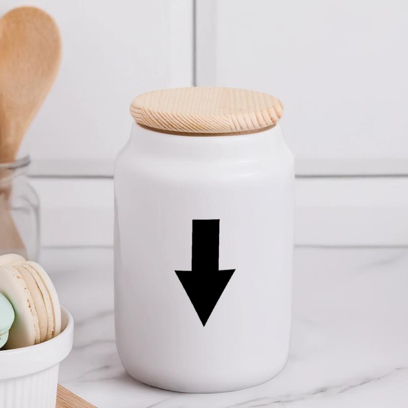 dart Panoramic Cookie Jar with Wooden Lid