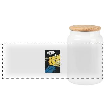 Splat! - Panorama Keksdose mit Holzdeckel - Weiß - Vorne