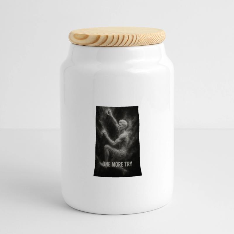 One more try. Panoramic Cookie Jar with Wooden Lid