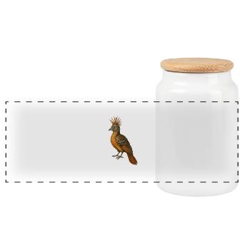Magie tropicale – extraordinaire et noble - Boîte à biscuits avec couvercle en bois - blanc - Devant