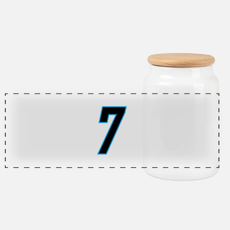 number_7 - Panorama Keksdose mit Holzdeckel - Weiß