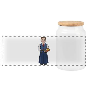 Hilma af Klint - Boîte à biscuits avec couvercle en bois - blanc - Devant