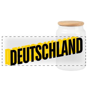ALLEMAGNE 20240619 110024 0000 - Boîte à biscuits avec couvercle en bois - blanc - Devant