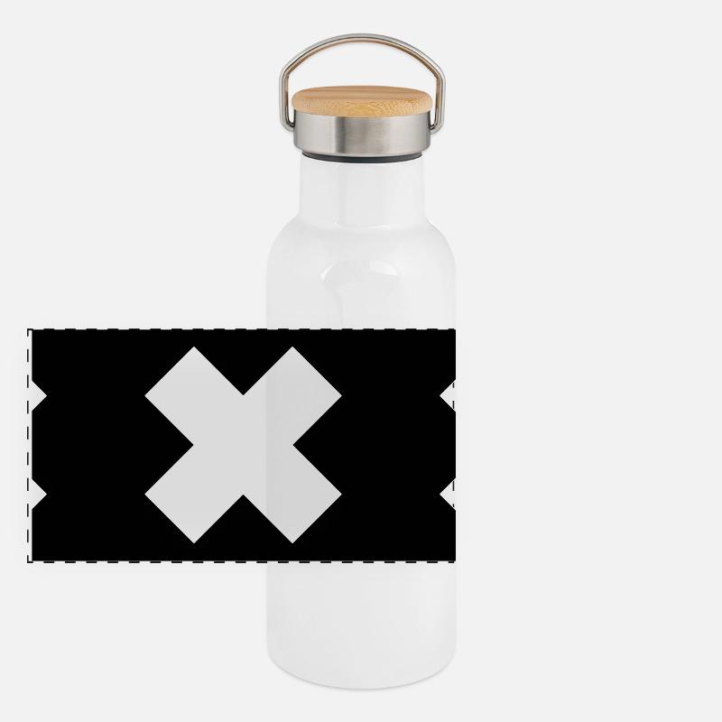 Panorama Thermosflasche mit Bambusdeckel