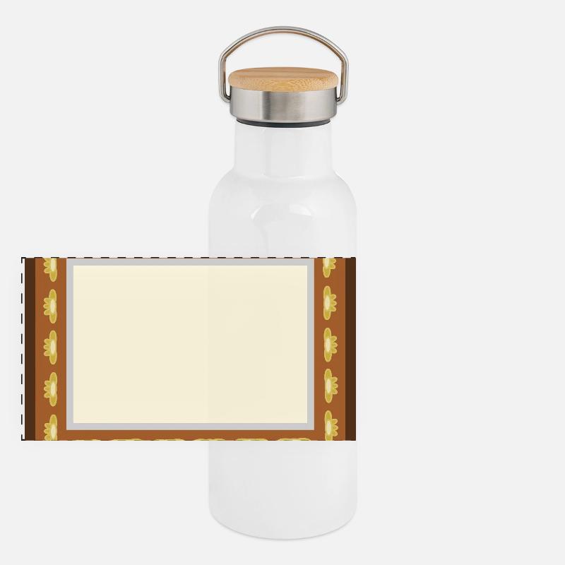 Picture frame Panoramic Thermal Bottle with Bamboo Lid