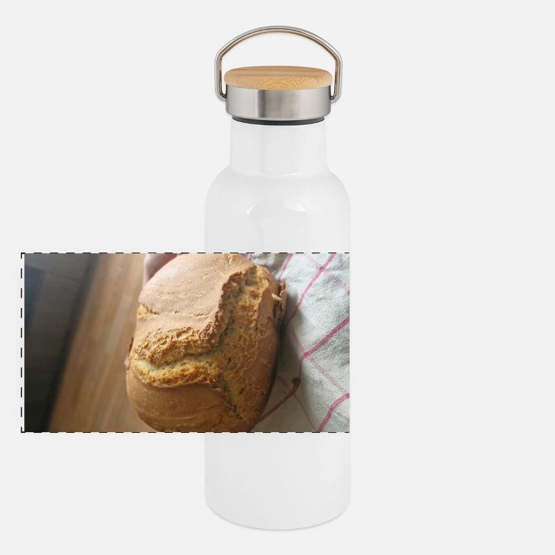 Goldkruste-Brot Panorama Thermosflasche mit Bambusdeckel