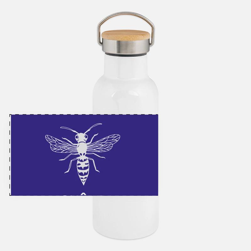 Taille de guêpe Gourde isotherme avec bouchon en bambou
