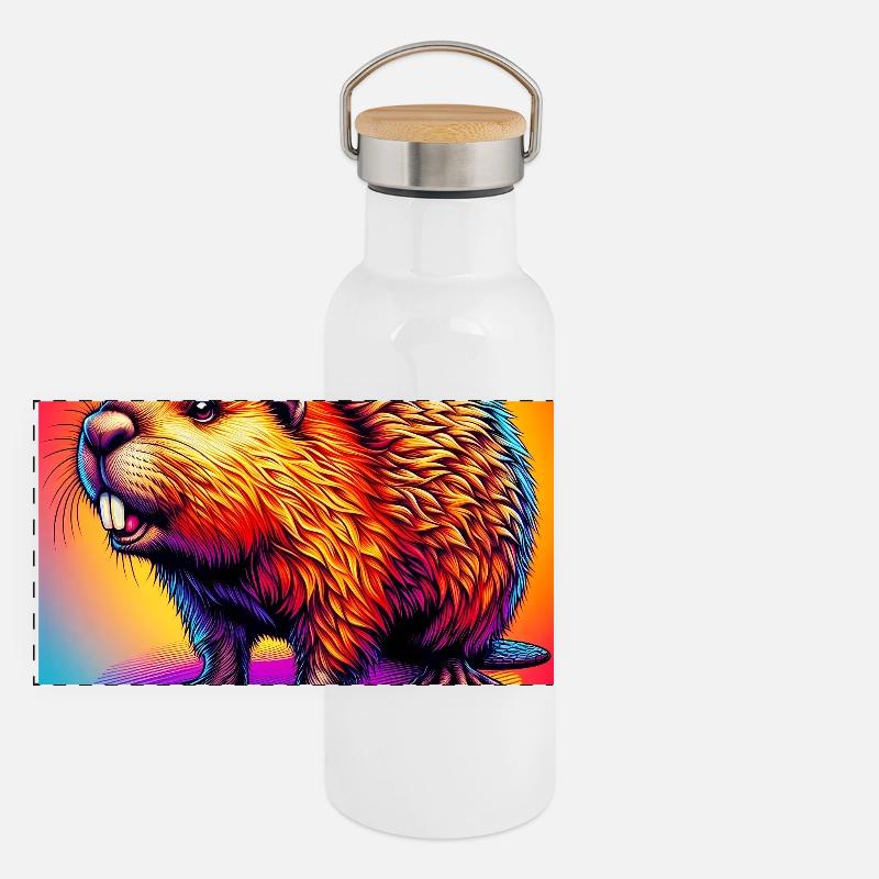 beaver Panoramic Thermal Bottle with Bamboo Lid