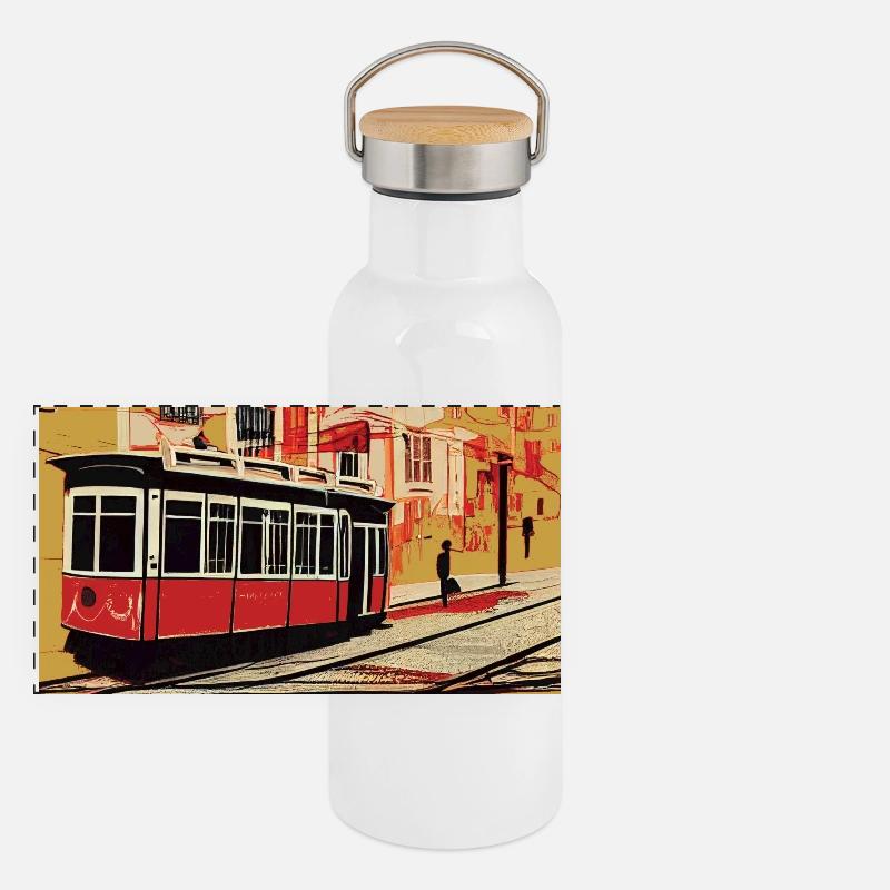 Istanbul Gourde isotherme avec bouchon en bambou